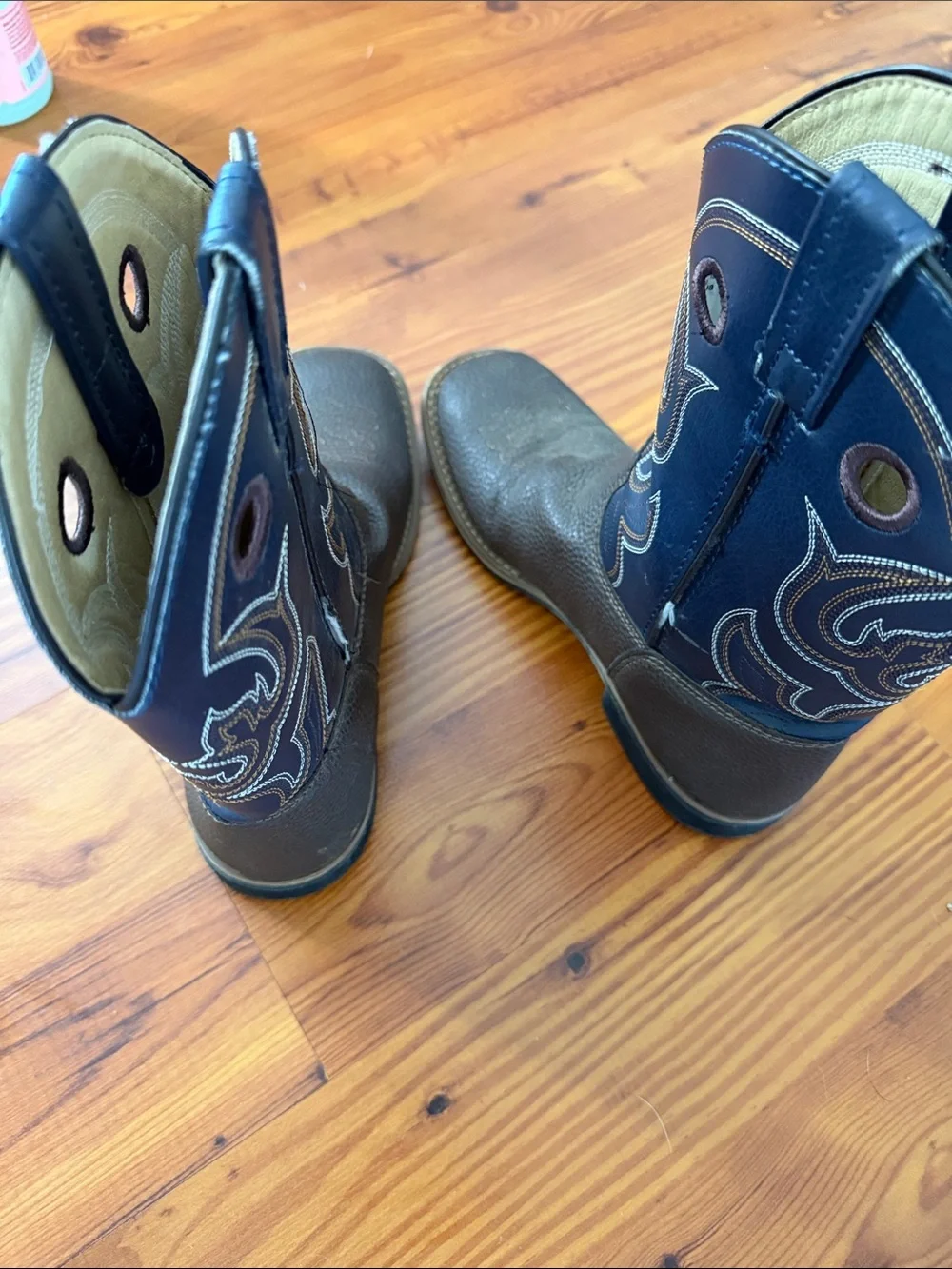Kids Two-Tone Western Boots